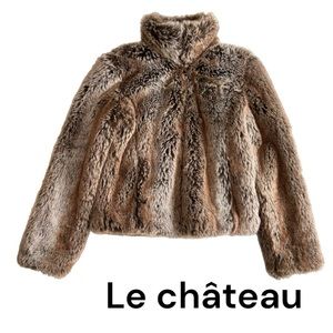 Le Chateau Brown Faux Fur Coat